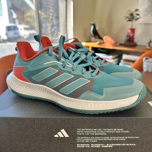 Adidas Aqua and Coral Athletic Shoes lightly used